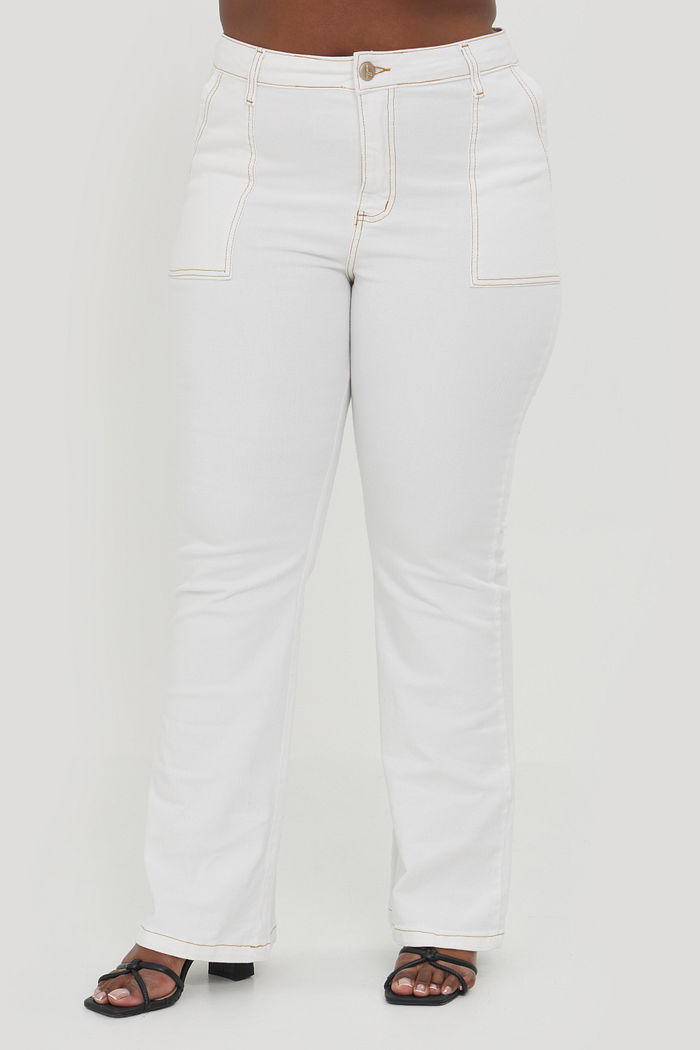 Calça Flare Julieta Off-white