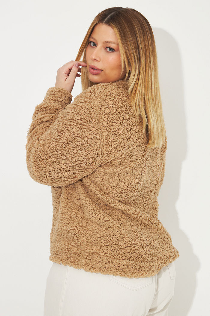 Suéter Peluciado Georgia Caramelo