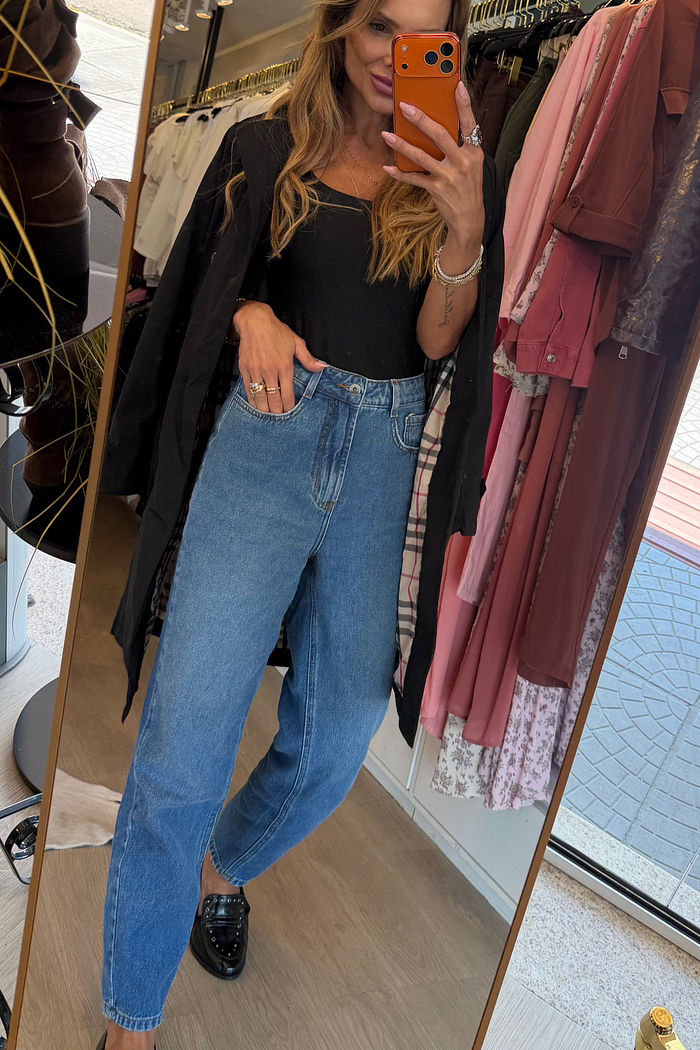 Trench Coat Clássico Longo cor Preta Inspirado no Estilo Burberry