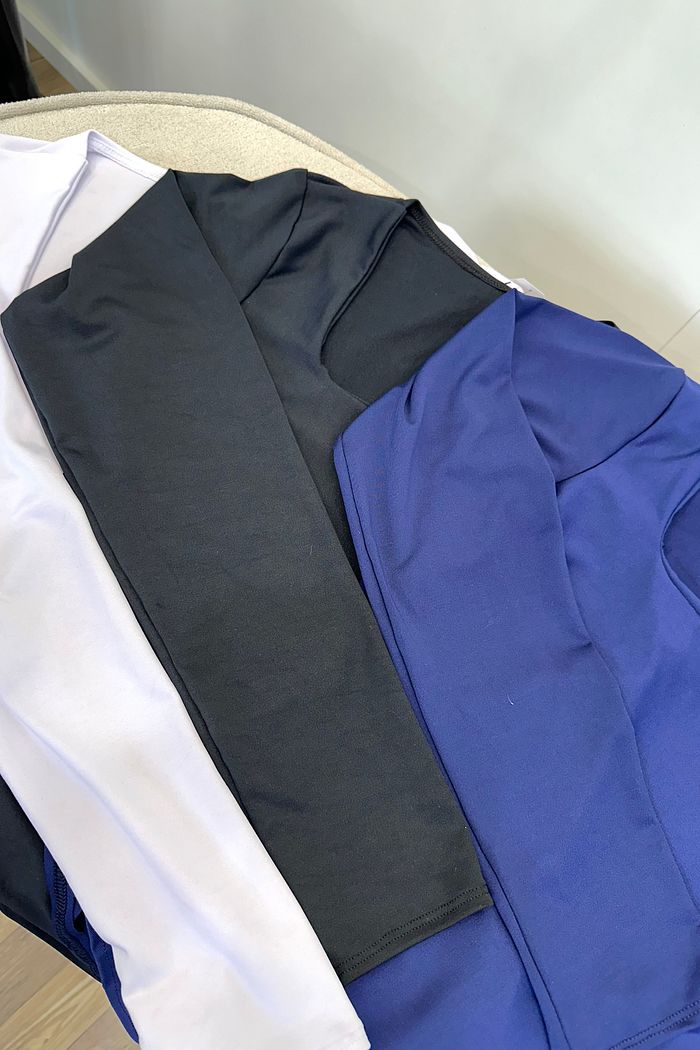 KIT 3 BODYS SUPLEX PREMIUM ATEMPORAL Branco / Preto / Marinho