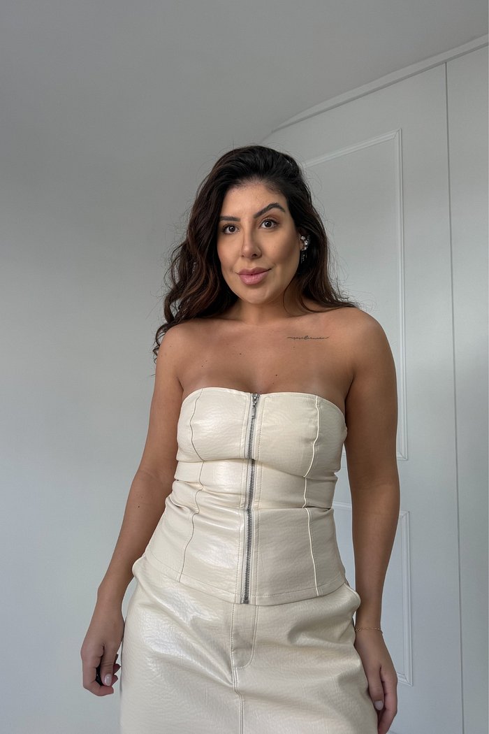 BLUSA CORSET COM ZIPER GIOVANA MYFT