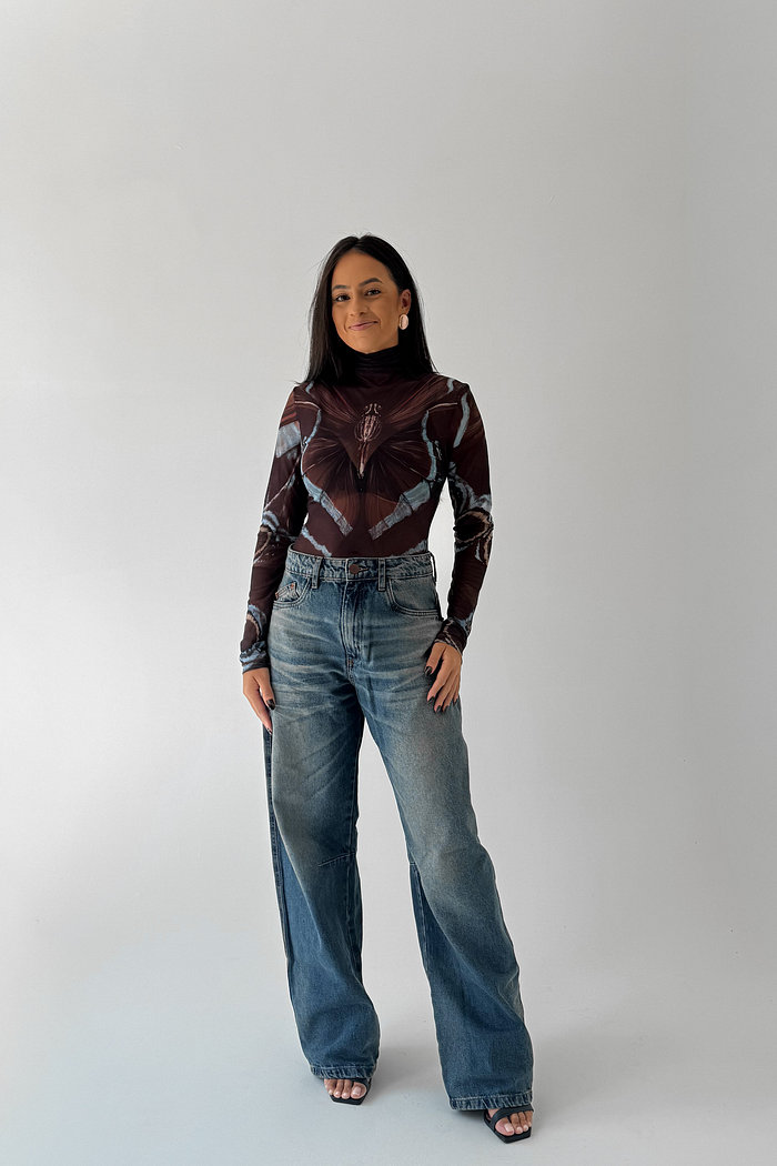 CALCA JEANS BALLON GRAZI MYFT