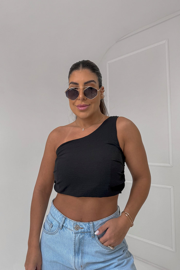 BLUSA CROPPED UMA ALÇA ISA