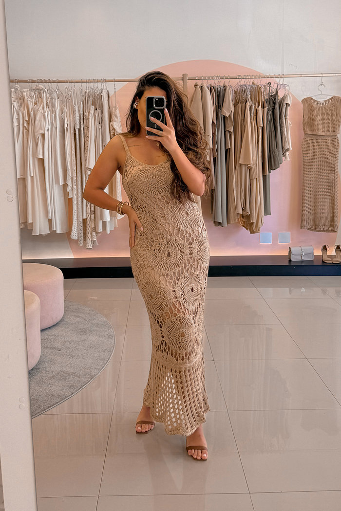 VESTIDO TRICOT MIDI KETY MYFT