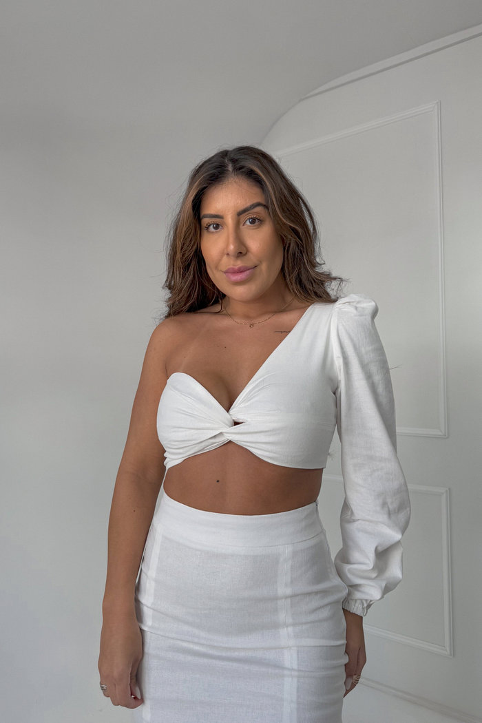 BLUSA NÓ EM LINHO MARGOT