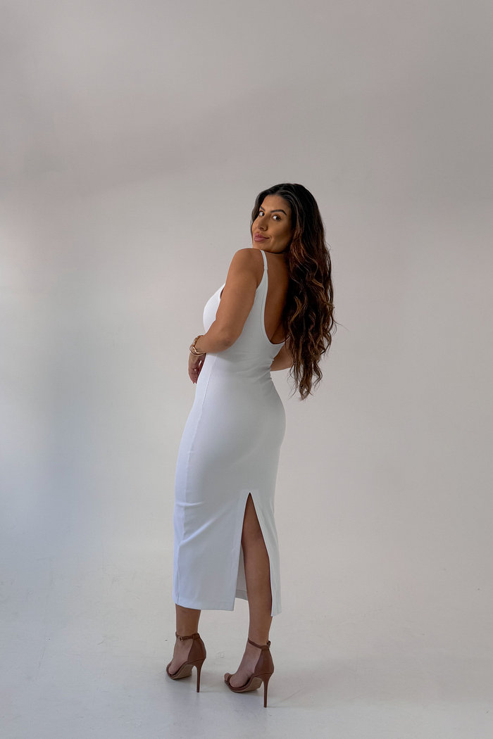VESTIDO SLIM FIT MIDI JESS NIAH