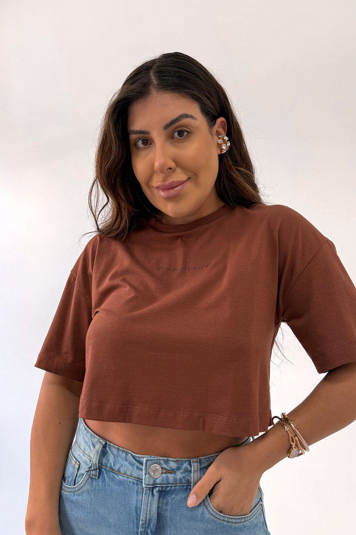 T-SHIRT EM FIO EGÍPCIO  LOLA NIAH