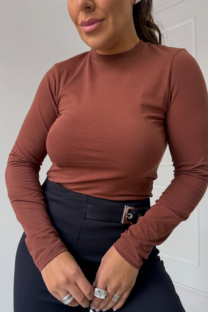 BLUSA FIO EGIPCIO DECOTE REDONDO BIA NIAH