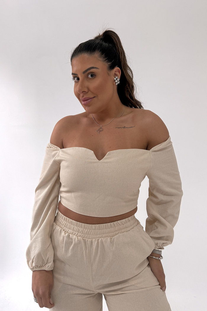 BLUSA COM DECOTE CORAÇÃO ELOISA