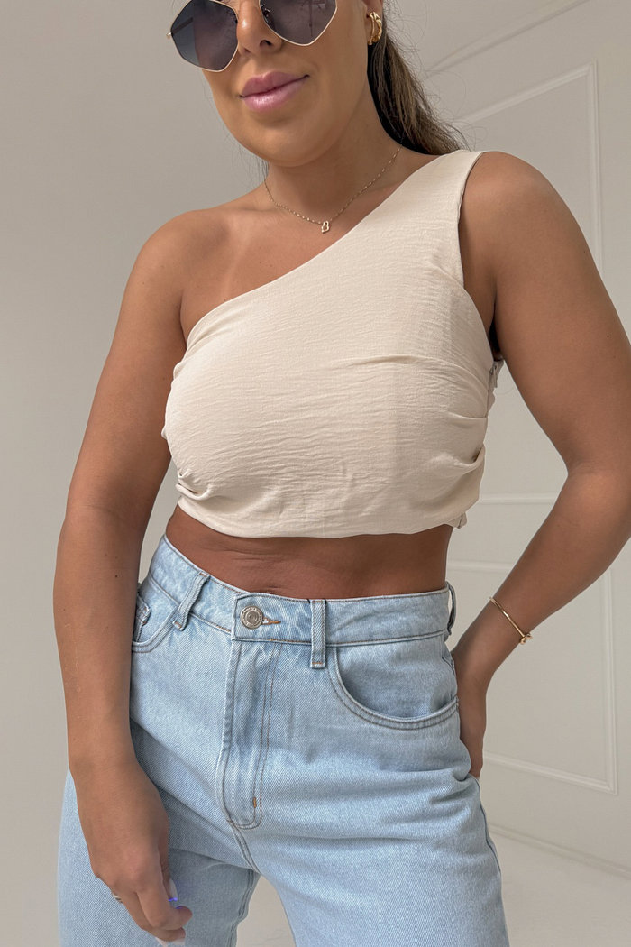 BLUSA CROPPED UMA ALÇA ISA
