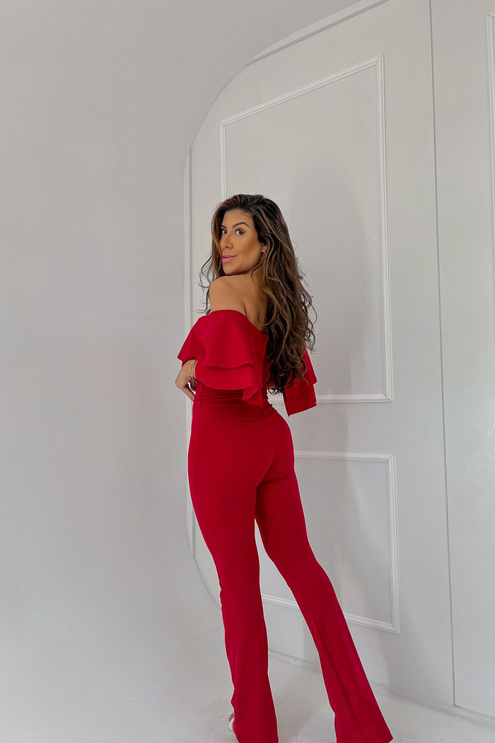 MACACÃO MODELADOR COM BABADOS SHELLY