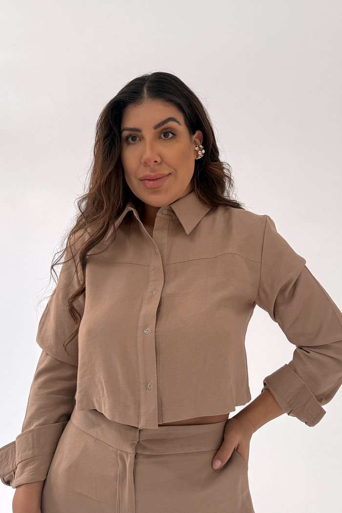 CAMISA CROPPED FIORELLA