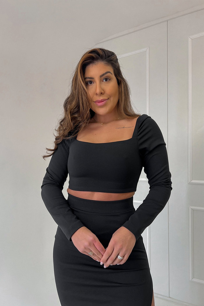 BLUSA CROPPED MODELADORA BIA