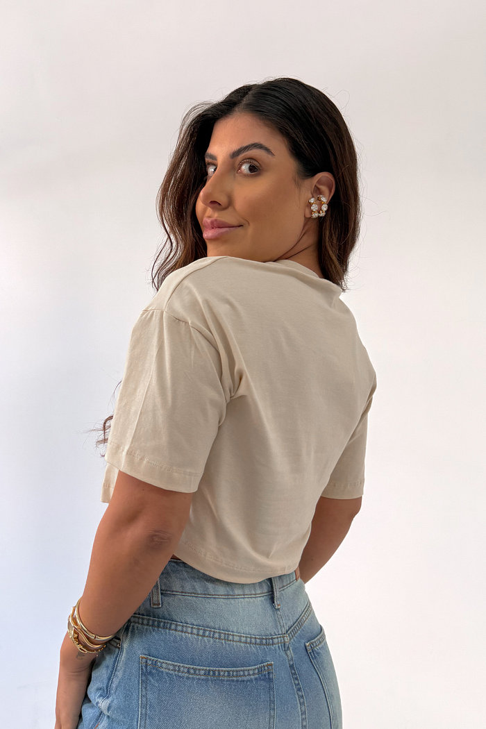 T-SHIRT EM FIO EGÍPCIO  LOLA NIAH