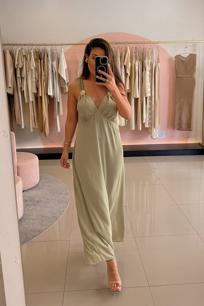 VESTIDO MIDI SEM MANGA BELLA MYFT