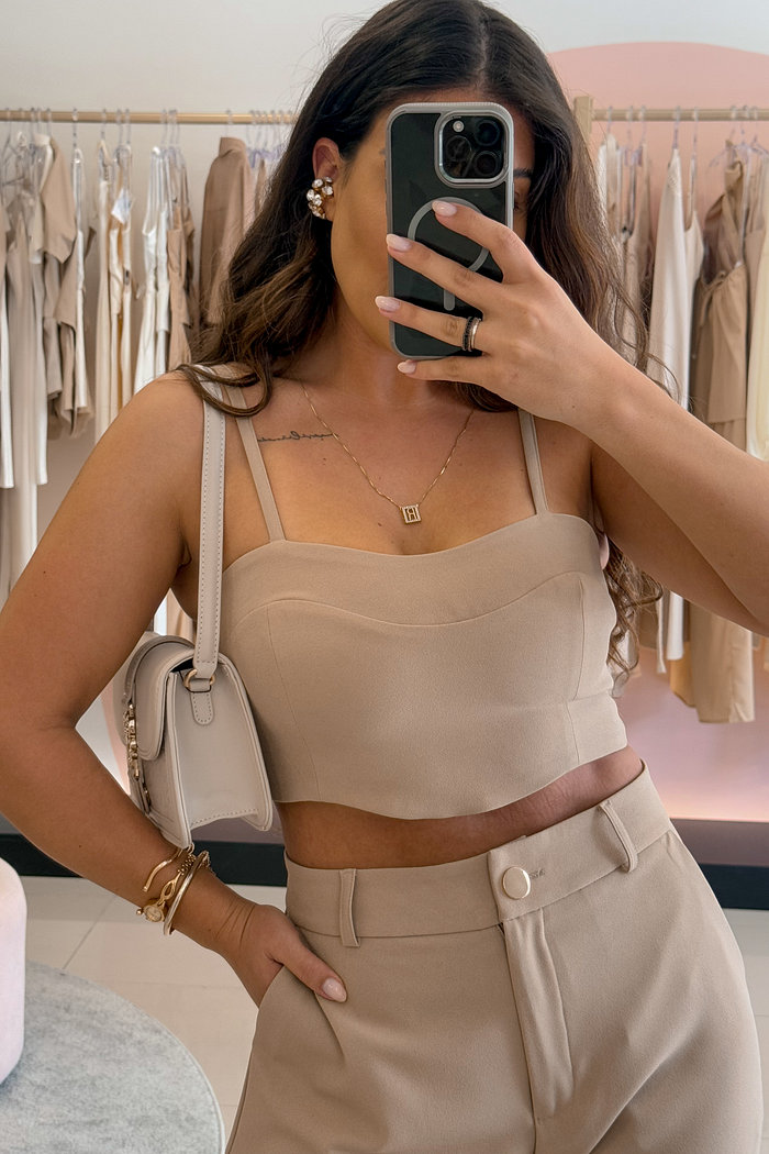 TOP CROPPED EM ALFAIATARIA ZOE