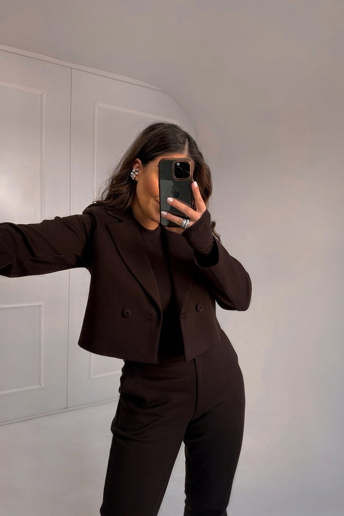 BLAZER CROPPED COM MARTINGALE AURORA