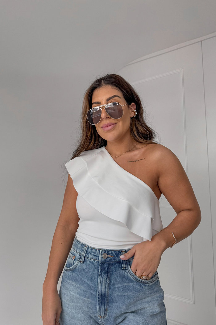 BLUSA MODELADORA COM BABADO ANDRI