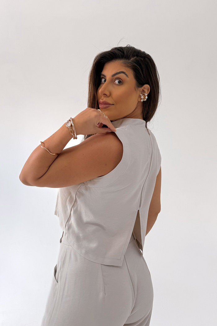 BLUSA COM ZÍPER GRACE