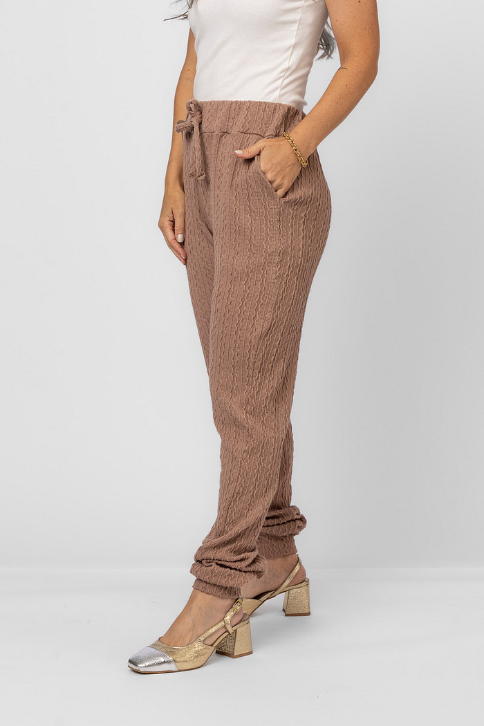 CALÇA TRICOT MÂNE NUDE