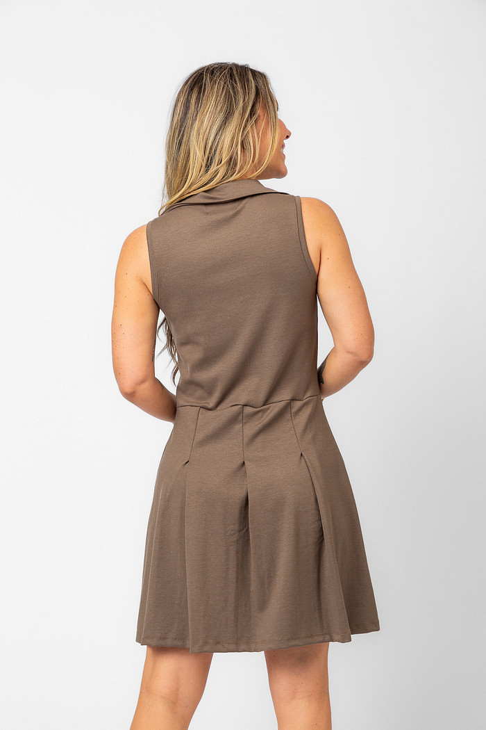 VESTIDO GALEANA VERDE FOSSIL