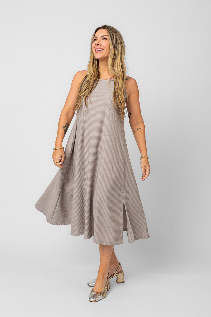 VESTIDO LAGUNA CINZA TOSCANO