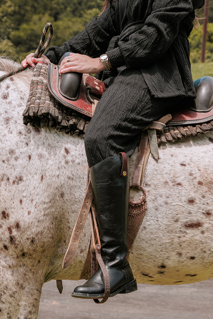 CALÇA TRICOT MÂNE PRETO
