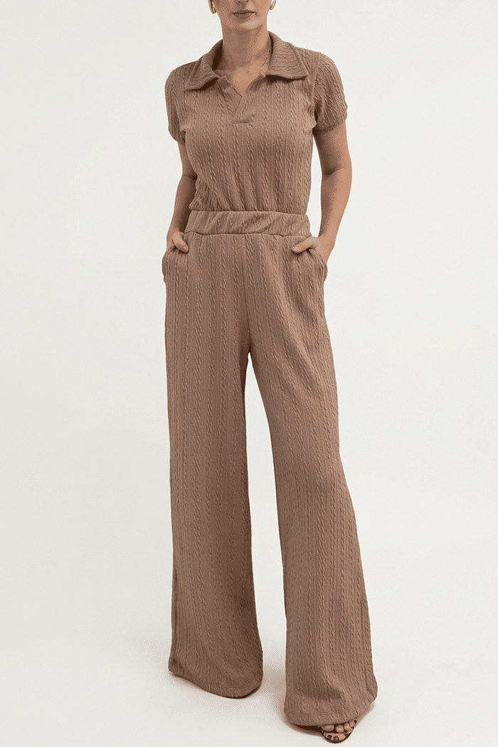 CONJUNTO POLO TRAMA NUDE