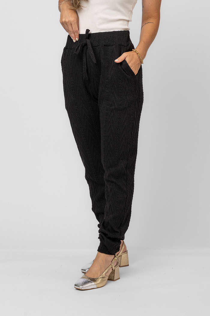 CALÇA TRICOT MÂNE PRETO