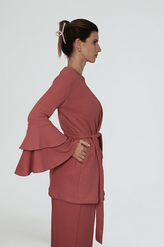 KIMONO VOLARE MUTED BLUSH