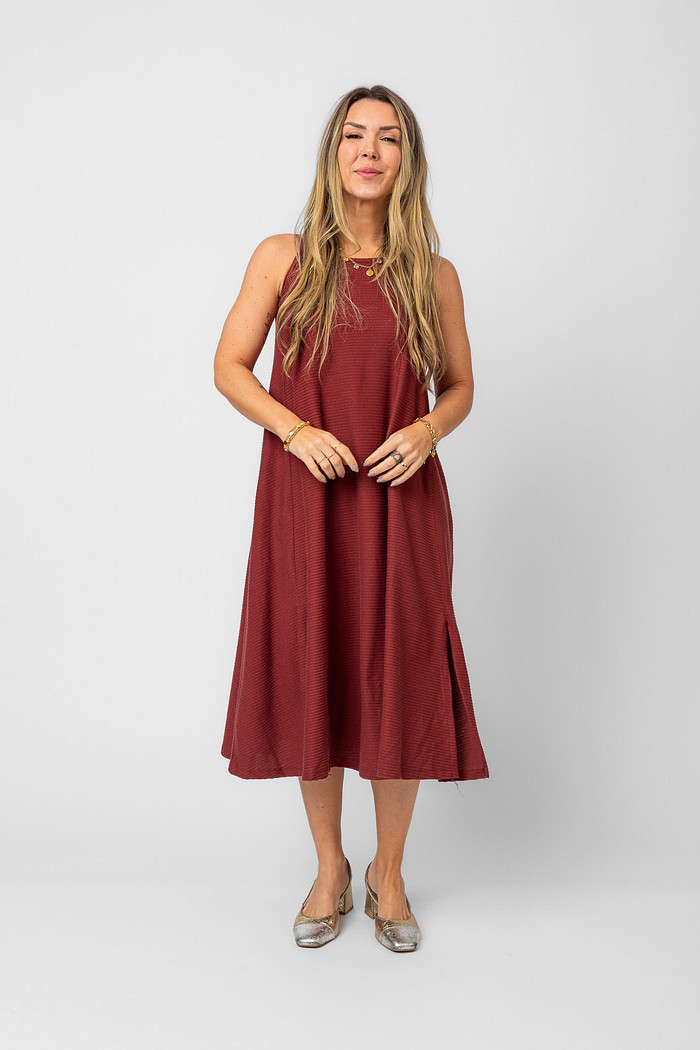 VESTIDO LAGUNA MARSALA