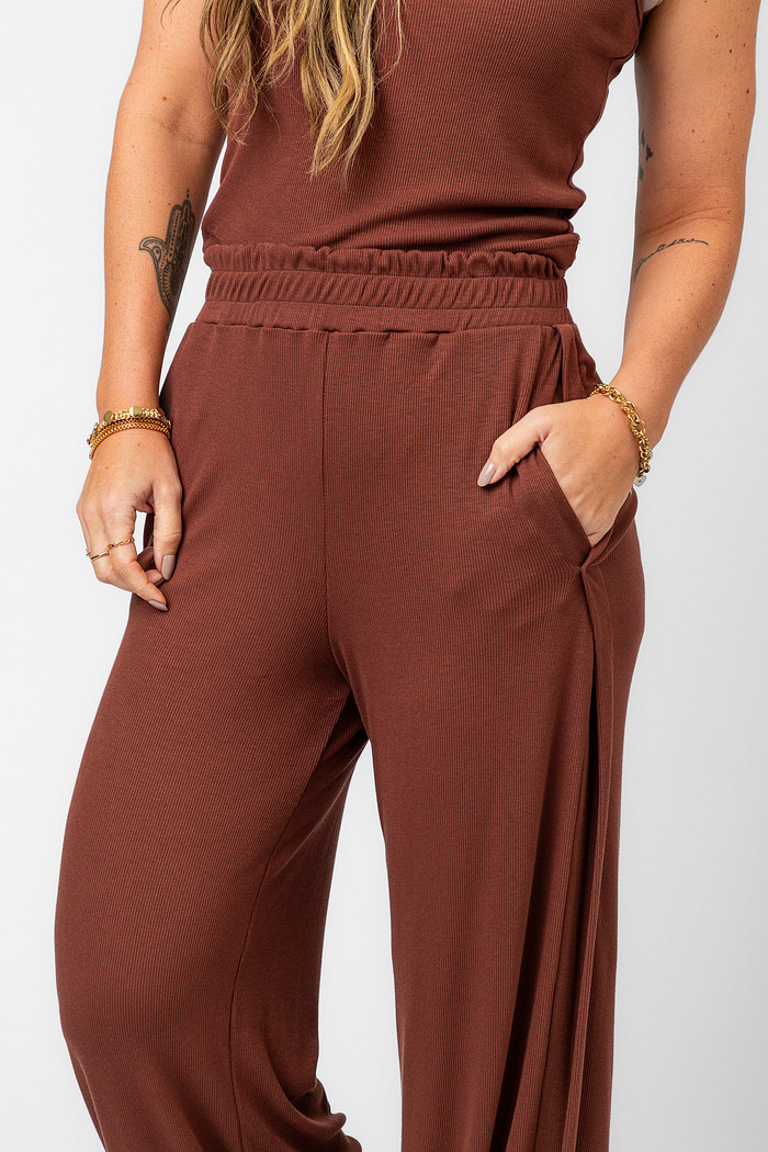 CALÇA NOUNOU MARROM ROMEO