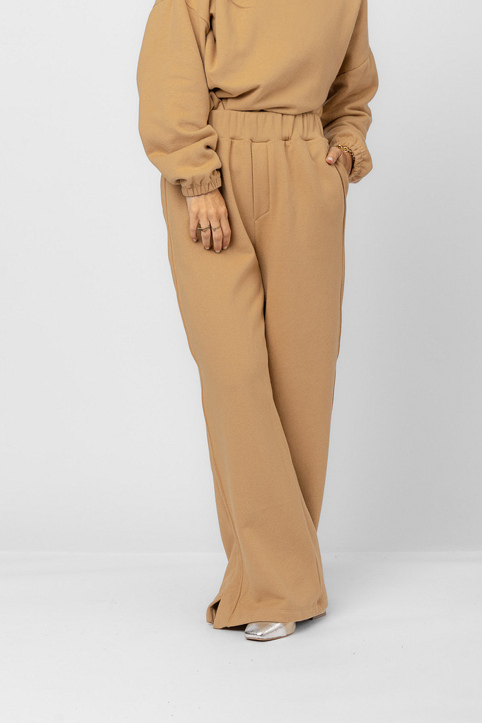 CALÇA MOND DOCE DE LEITE - MOLETOM CAMURÇA TOUCH