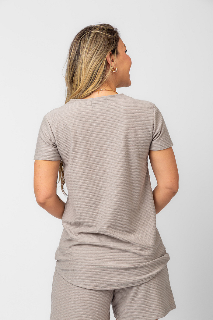 BLUSA ONDARA CINZA TOSCANO