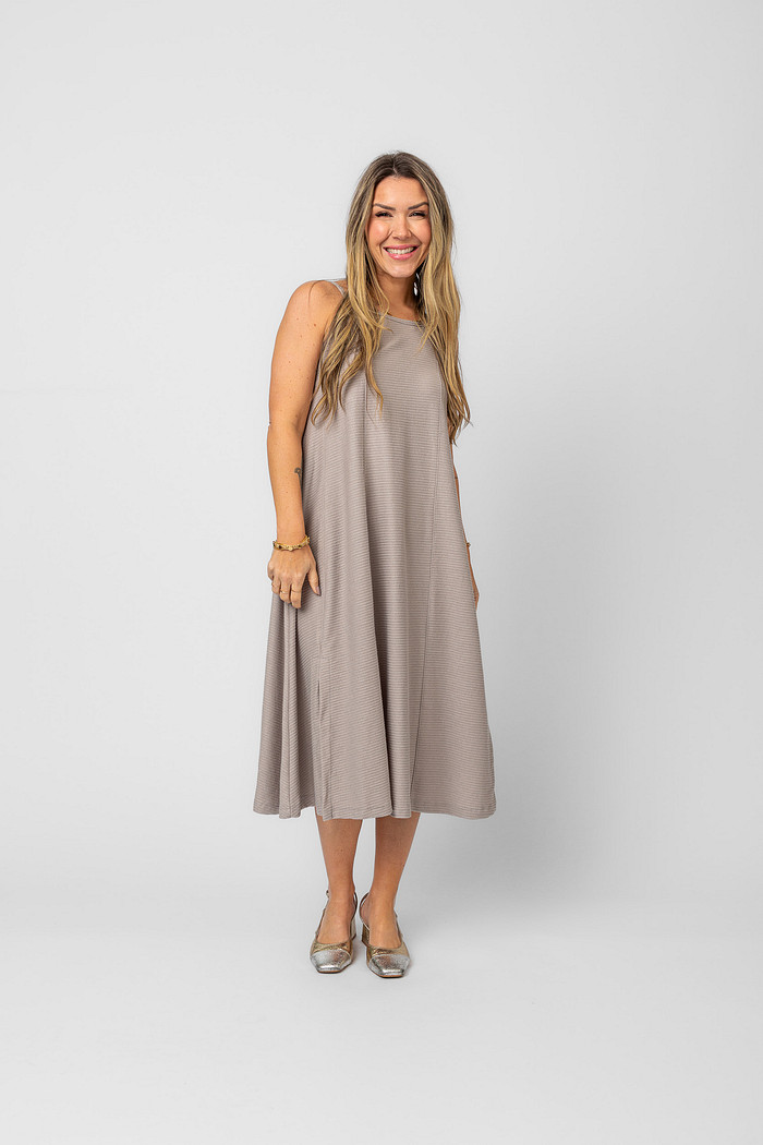 VESTIDO LAGUNA CINZA TOSCANO