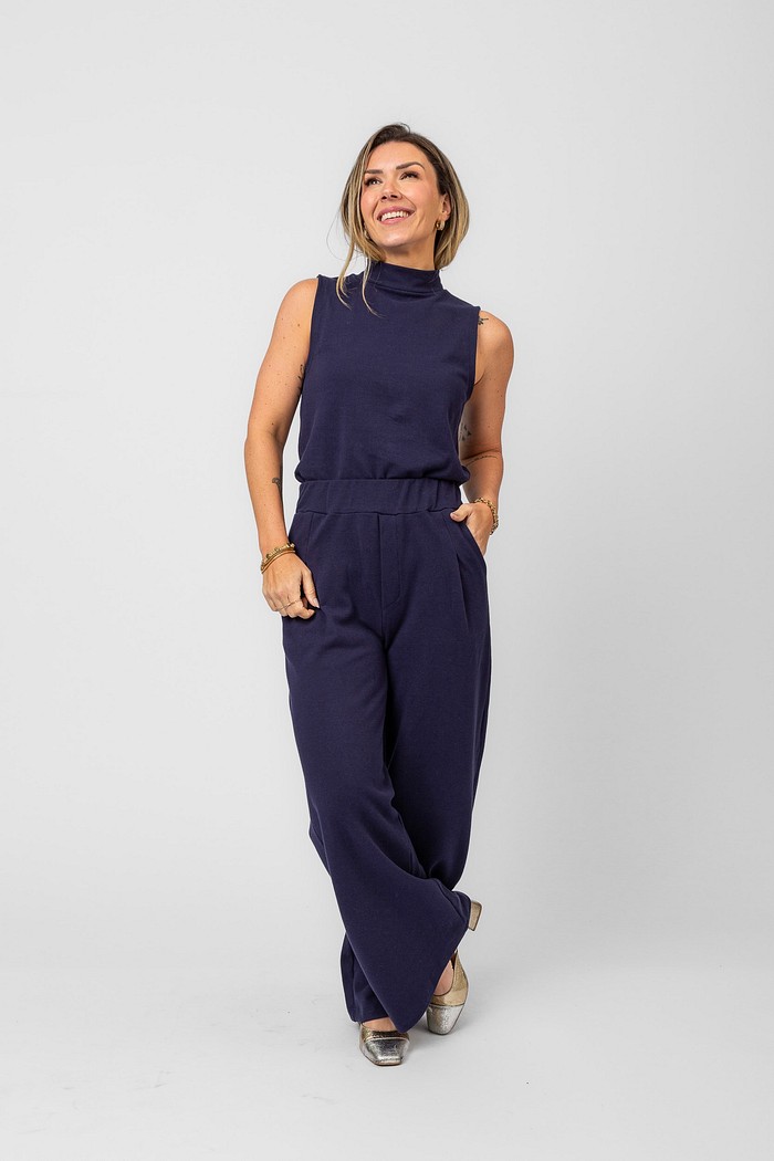 CONJUNTO GOLA MILÃO AZUL NÁUTICO