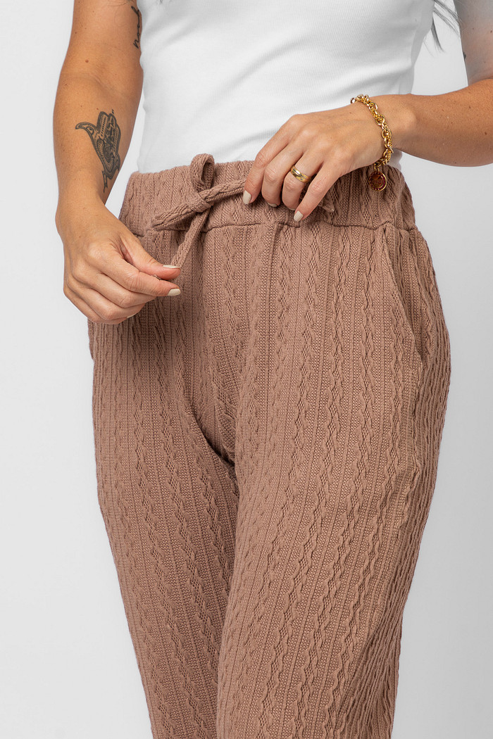 CALÇA TRICOT MÂNE NUDE