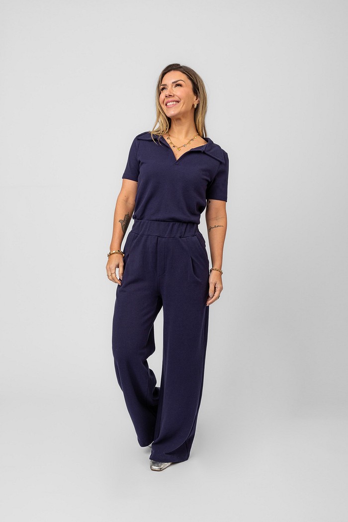 BLUSA POLO MILÃO AZUL NÁUTICO