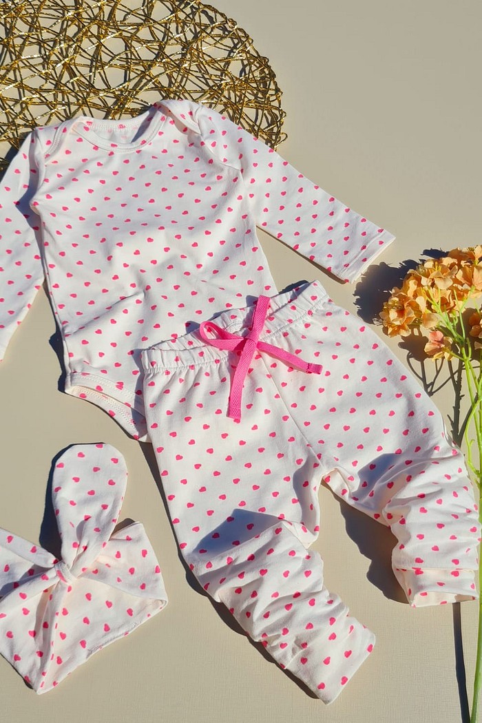 Body ML + Calça + Laço