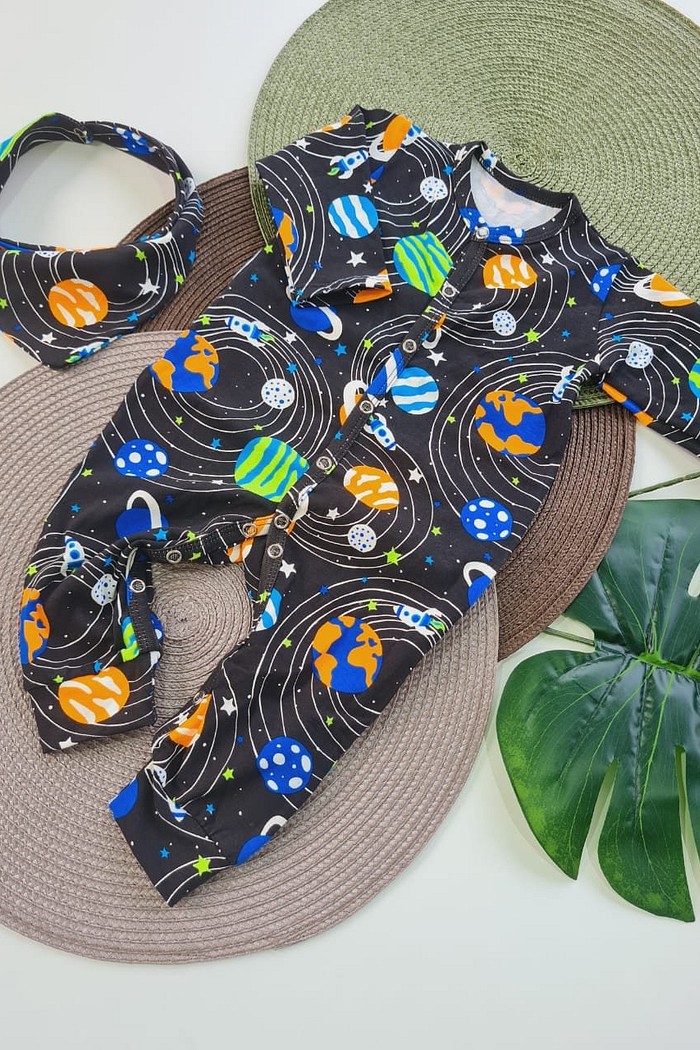 Macacão Pressão Debrum + Bandana