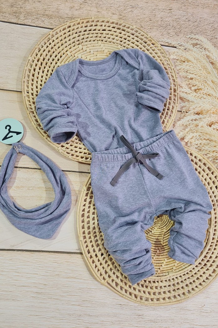 Body ML + Calça + Bandana