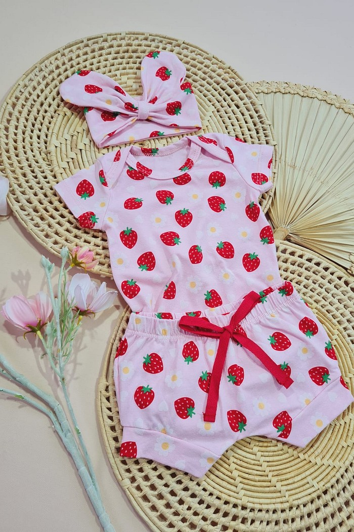 Body MC + Shorts + Laço