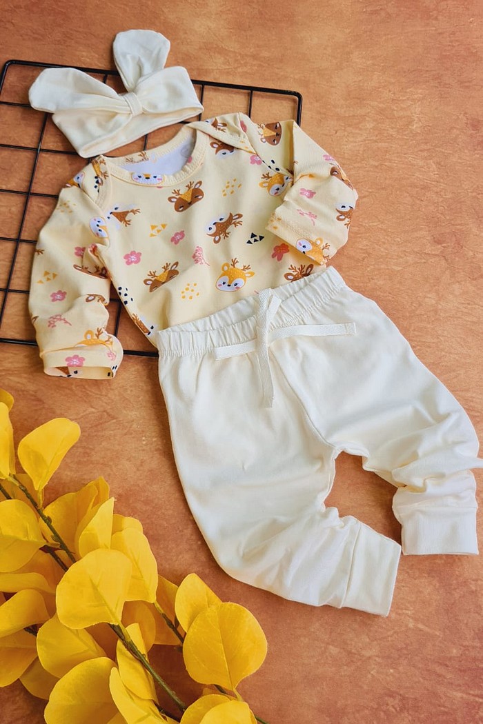 Calça Off + Laço Off + Body ML