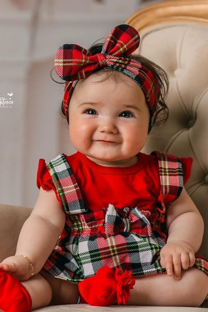 Body Frufru MC Vermelho + Salopete + Laço