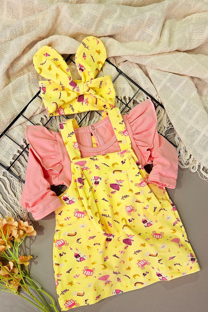 Body Frufru ML Rose + Salopete + Laço