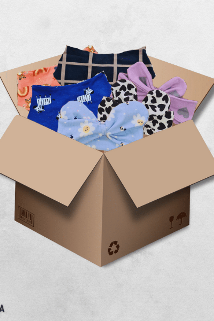 Kit 12 Acessórios - Bandana e Laço