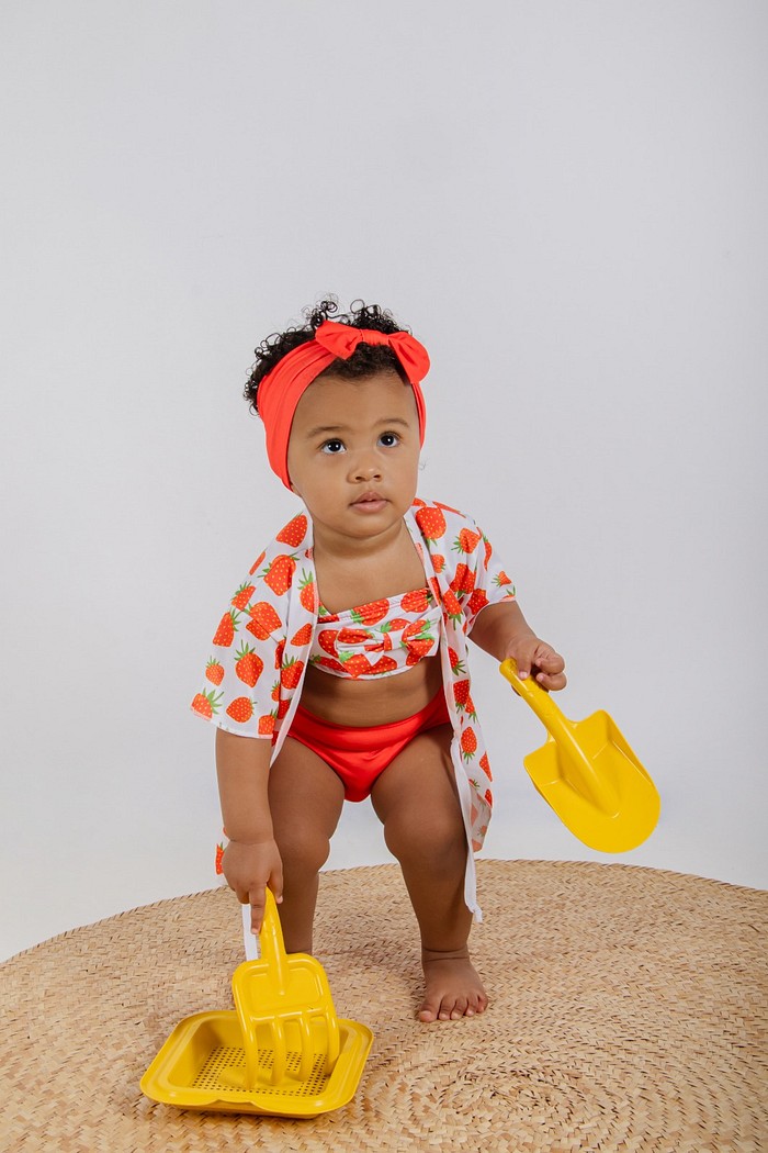 Top + Calcinha + Laço + Saída de Praia