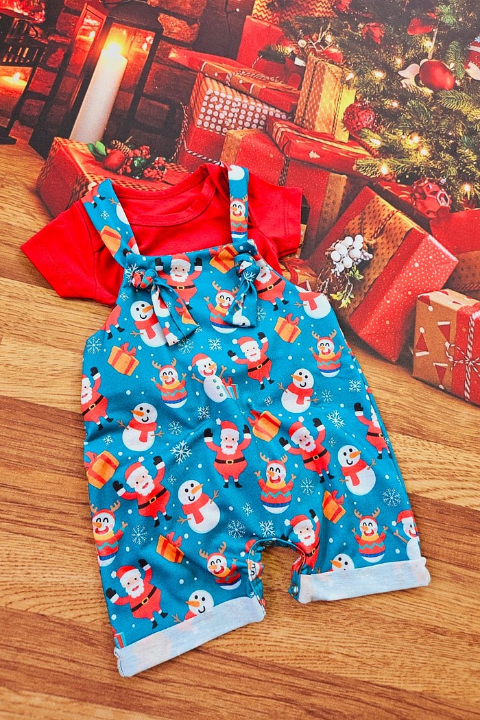 Body MC Vermelho + Jardineira