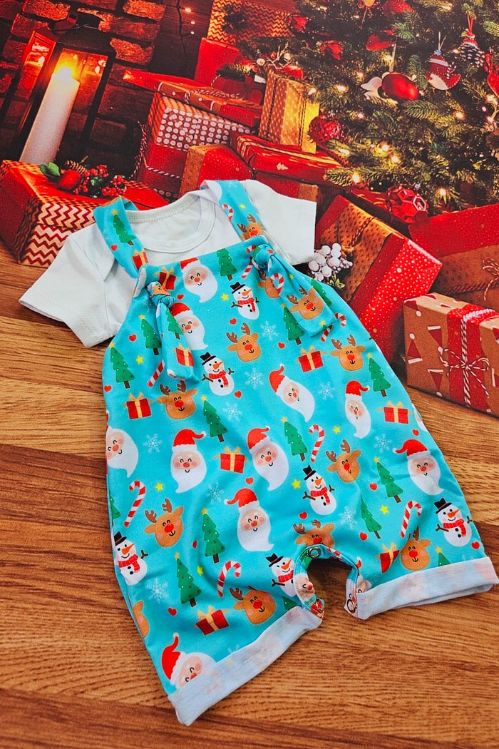 Body MC Branco + Jardineira