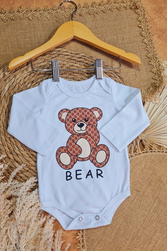 Body Branco Estampado